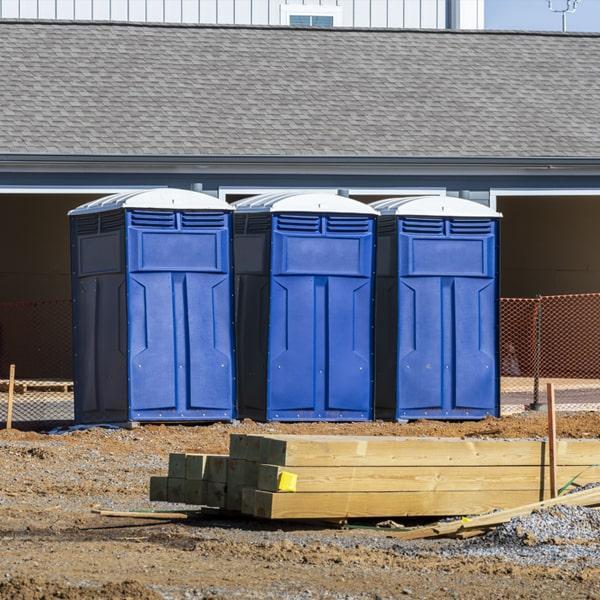Heavy-duty construction site porta potty in Glenwood Springs, Colorado
